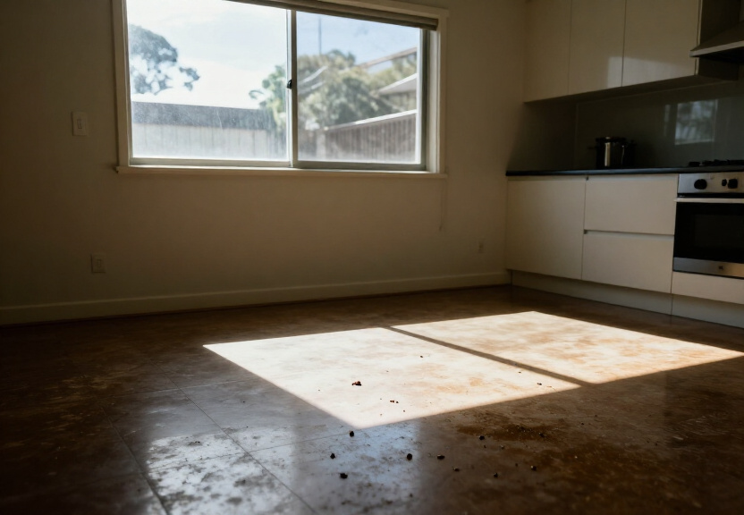 Rat infestation in a Chiswick kitchen before treatment